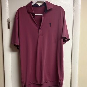 Greyson Men's Polo Shirt - Burgundy Stripes